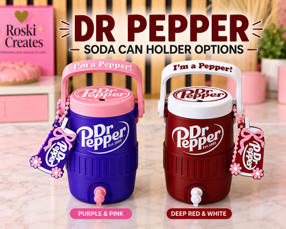 Dr. Pepper soda can Holder