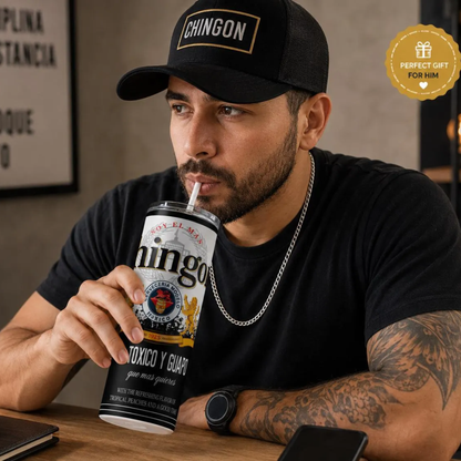 Chingon Toxico Y Guapo 20oz Skinny Tumbler