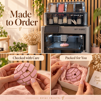 Pink Concha Lid Topper