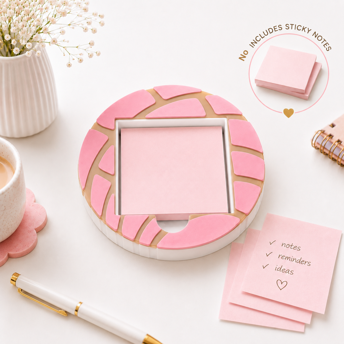 Concha Sticky notes Holder