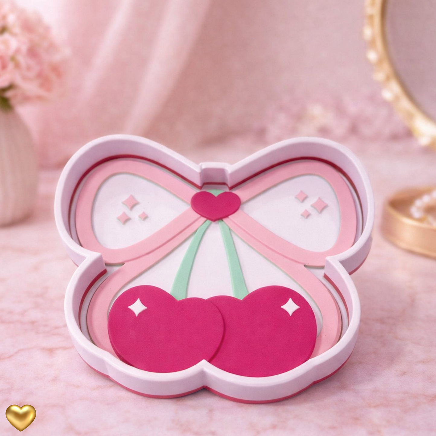 Cute Cherry Trinket Tray
