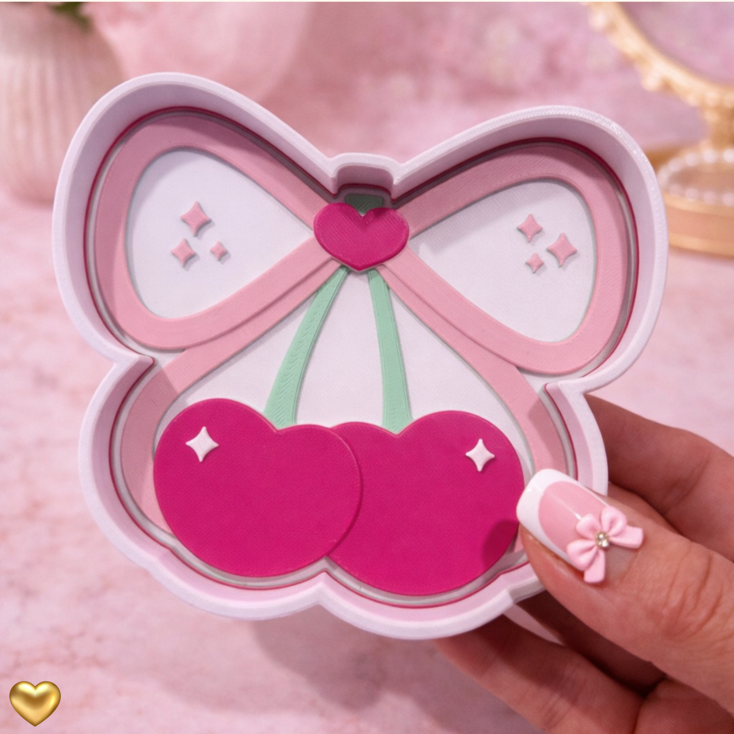 Cute Cherry Trinket Tray