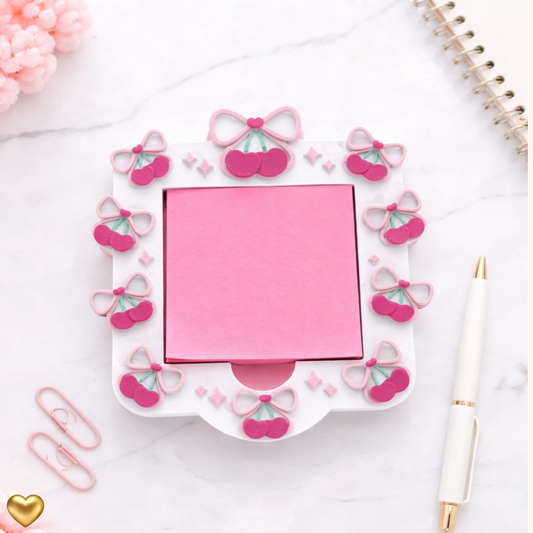 Cherry Bow Sticky note holder