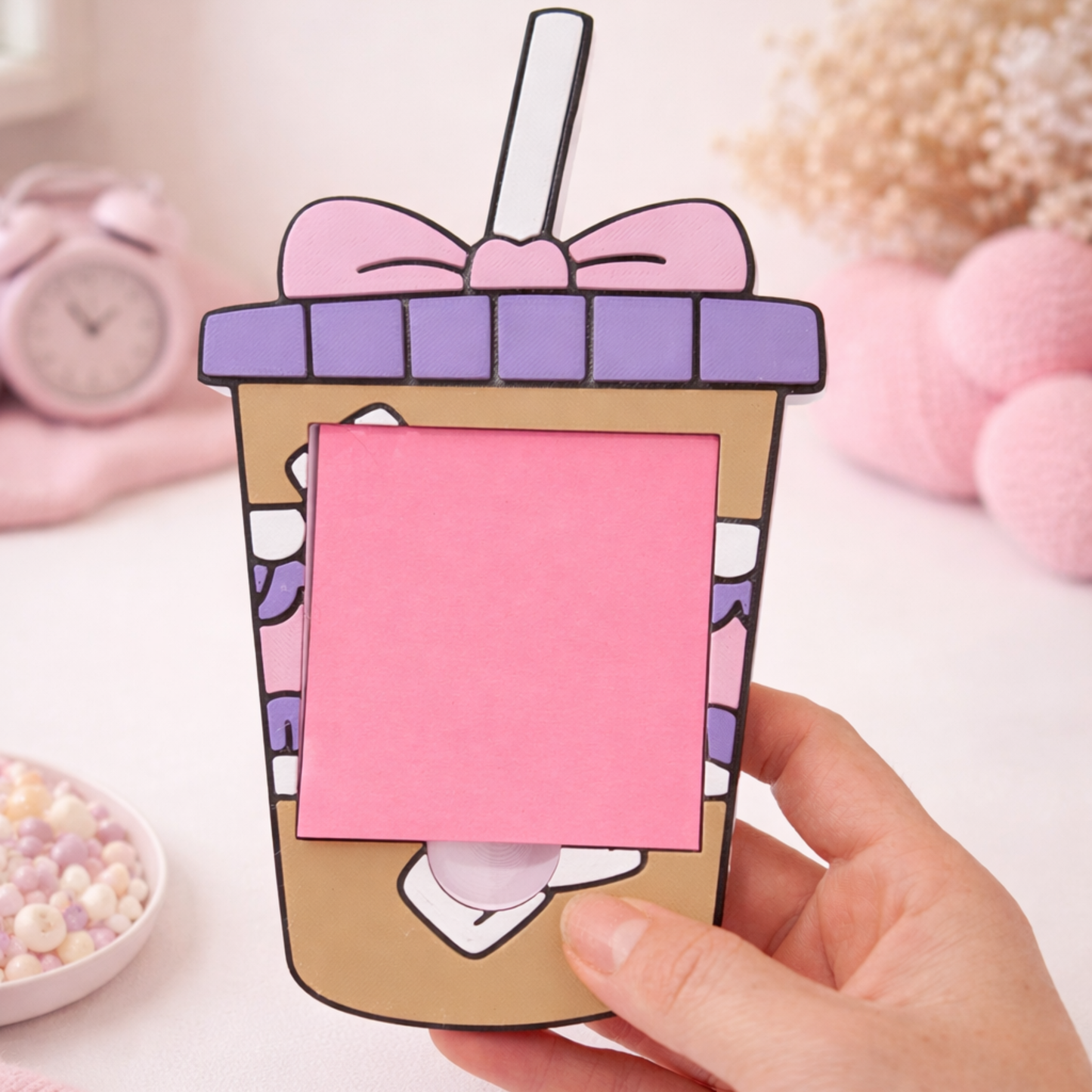 Coffee  Latte Sticky notes holder