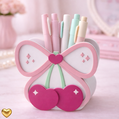 Cute Cherry Pen Holder