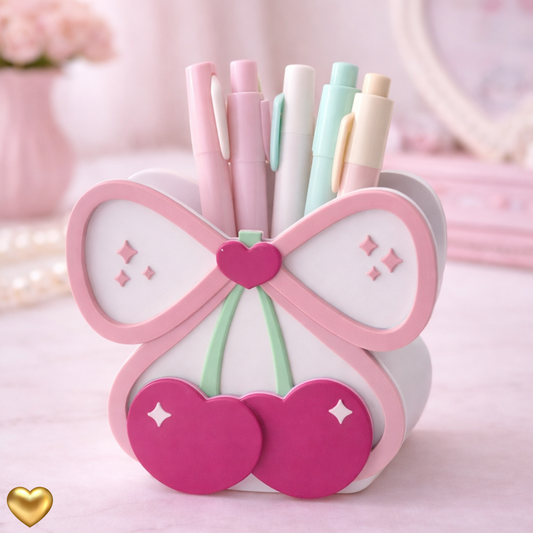 Cute Cherry Pen Holder
