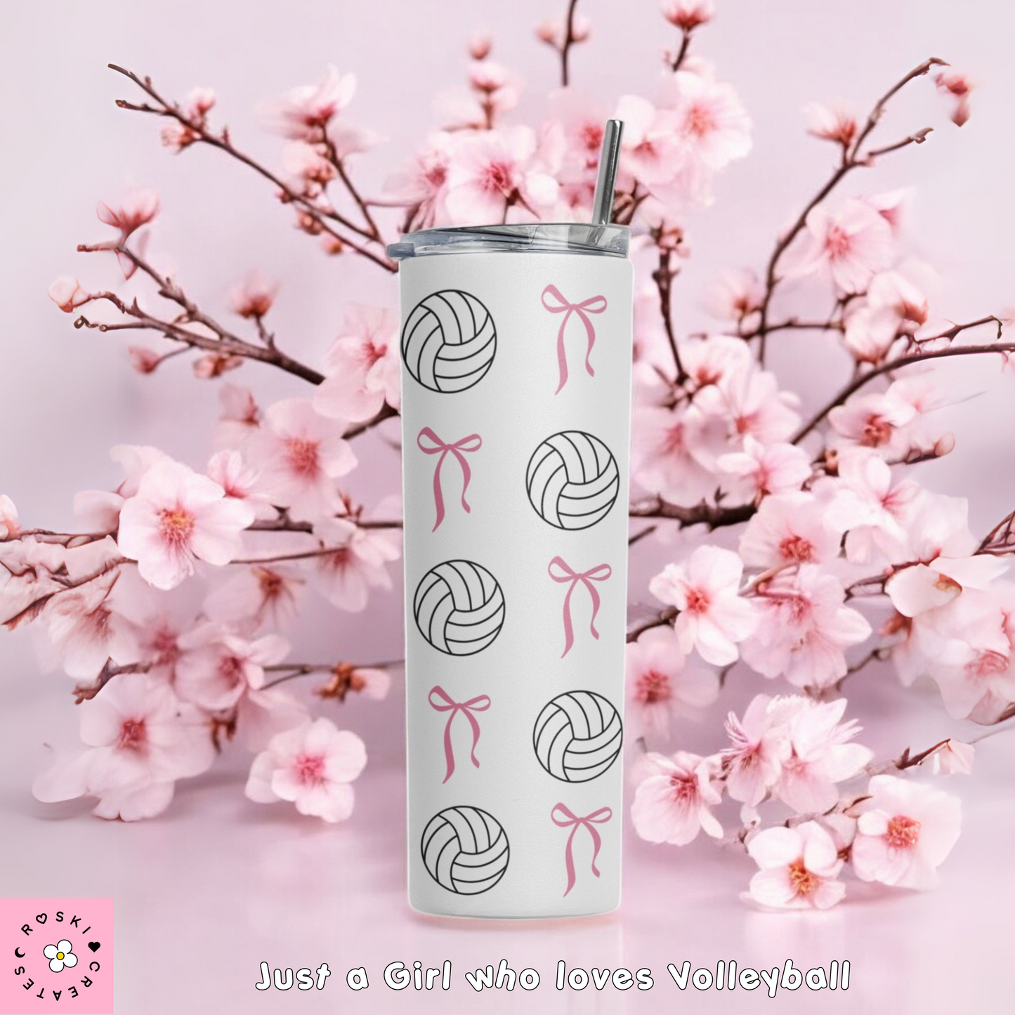 Coquette volleyball Girly tumbler sports collection bottle water volleyball lovers girls who loves volleyball, coquette sporty girly  coach.
