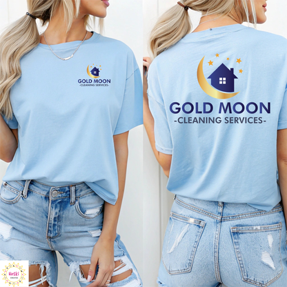 Custom Company Logo T-Shirt | Personalized Workwear Tee | Add Your Business Logo | Made with Love by Roski Creates