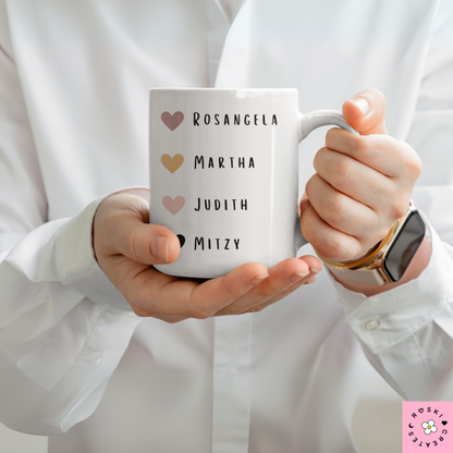 Custom Rainbow Mug for Latinas Moms, Latinas mamas Mug, personalize Mama mug, Gift for Mamas, Gift for her, Latinas gifts