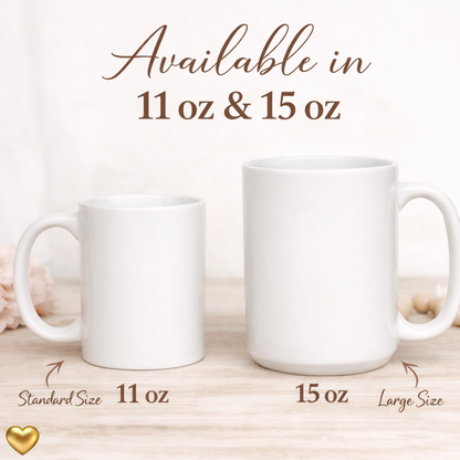 Personalized Mama Coffee Mug, Pregnancy Announcement Gift, Custom Title Cup