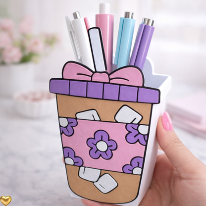 Coffee latte Pen holder
