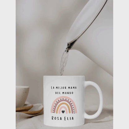 Custom Rainbow Mug for Latinas Moms, Latinas mamas Mug, personalize Mama mug, Gift for Mamas, Gift for her, Latinas gifts