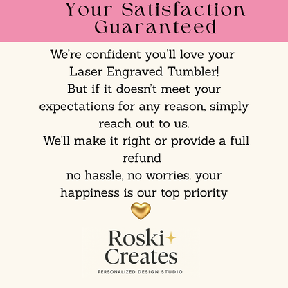 Personalized Laser Engraved Tumbler (20oz)