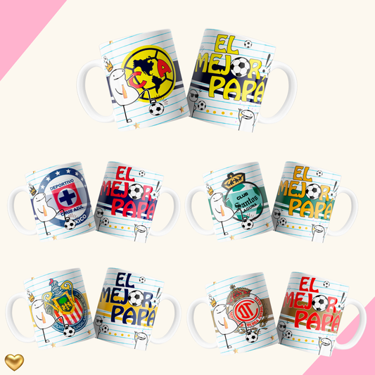 Mexican Soccer Mug 15oz – Futbol México Coffee Cup, Sporty Ceramic Mug for Soccer Fans, Sublimation Design, Gift for Football Lovers